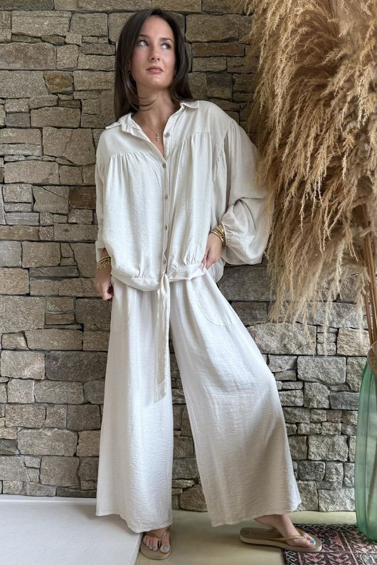 Basso Tie Smock Blouse Calico